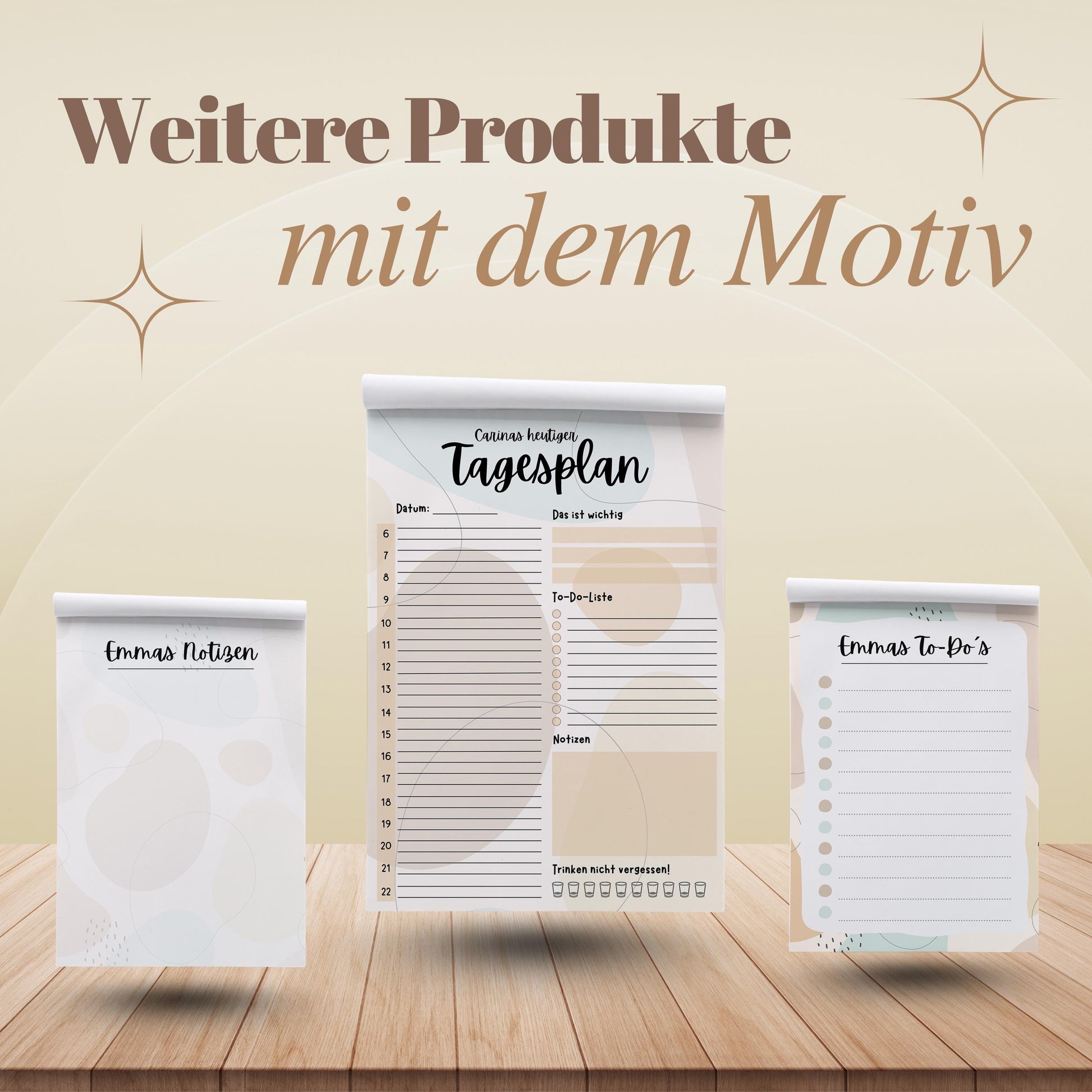 Notizblock Kleckse Notizblock personalisierbar mit Namen To-Do Liste Notizblock für Studenten Bürobedarf Geschenk Kollege