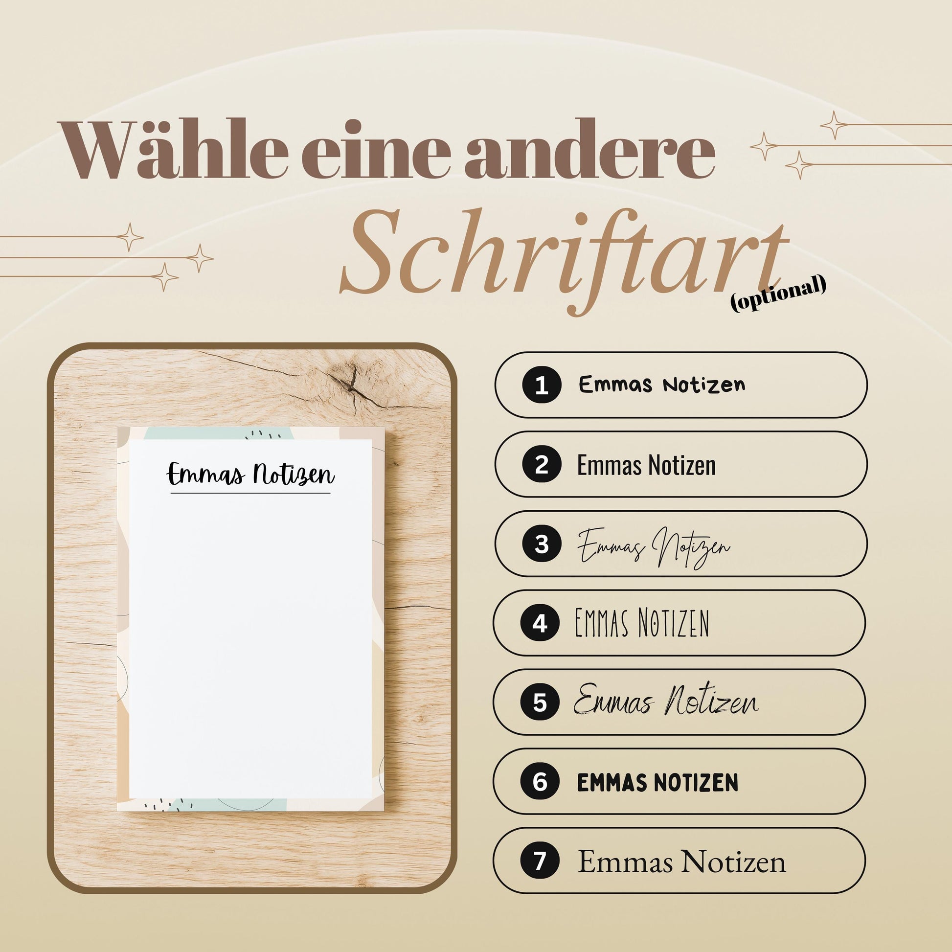 Notizblock Kleckse Notizblock personalisierbar mit Namen To-Do Liste Notizblock für Studenten Bürobedarf Geschenk Kollege