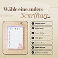 Notizblock Kawaii Katze Notizblock personalisierbar mit Namen To-Do Liste Notizblock für Studenten Bürobedarf Geschenk Kollege