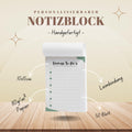 Notizblock Soft Notizblock personalisierbar mit Namen To-Do Liste Notizblock für Studenten Bürobedarf Geschenk Kollege