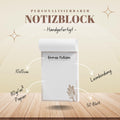 Notizblock Boho Notizblock personalisierbar mit Namen To-Do Liste Notizblock für Studenten Bürobedarf Geschenk Kollege