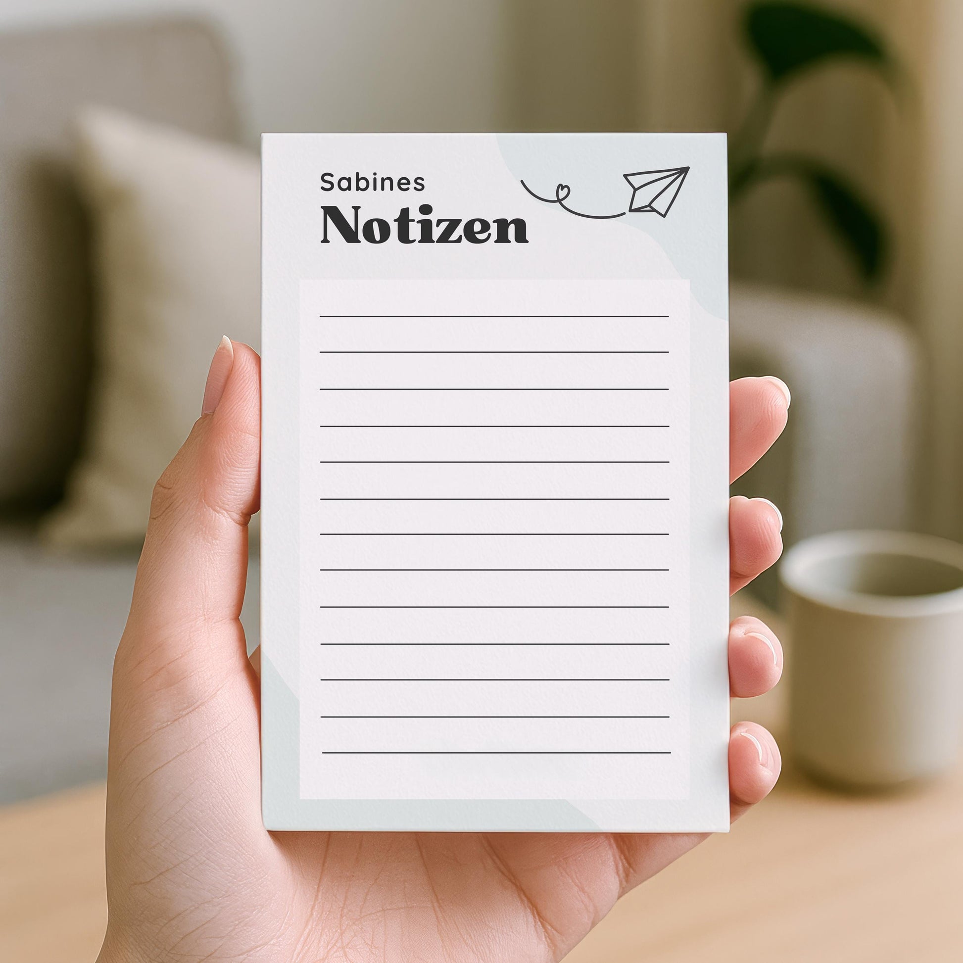 Notizblock Papierflieger Notizblock personalisierbar mit Namen To-Do Liste Notizblock für Studenten Bürobedarf Geschenk Kollege