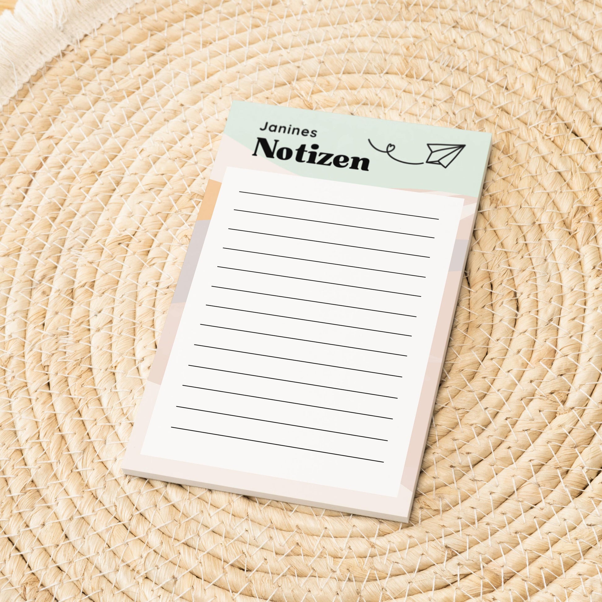 Notizblock Papierflieger Notizblock personalisierbar mit Namen To-Do Liste Notizblock für Studenten Bürobedarf Geschenk Kollege