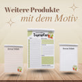 Notizblock Melone Notizblock personalisierbar mit Namen To-Do Liste Notizblock für Studenten Bürobedarf Geschenk Kollege