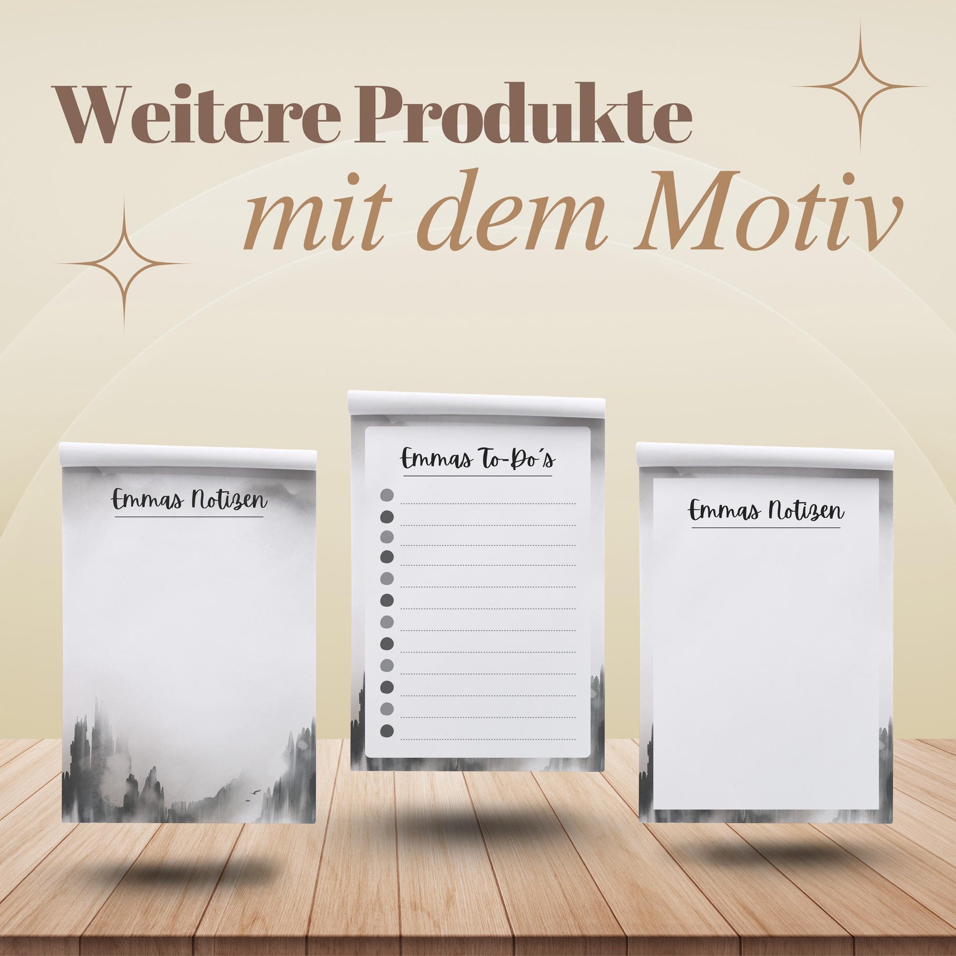 Tagesplaner Granit A5 Notizblock personalisierbar mit Namen To Do Liste Notizblock für Studenten Schreibblock Bürobedarf Geschenk