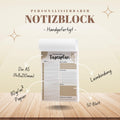 Tagesplaner Boho A5 Notizblock personalisierbar mit Namen To Do Liste Notizblock für Studenten Schreibblock Bürobedarf Geschenk Pilzsammler