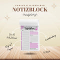 Tagesplaner Erdbeere A5 Notizblock personalisierbar mit Namen To Do Liste Notizblock für Studenten Schreibblock Bürobedarf Geschenk Schüler
