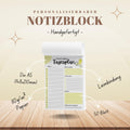 Tagesplaner Zitrone A5 Notizblock personalisierbar mit Namen To Do Liste Notizblock für Studenten Schreibblock Bürobedarf Geschenk Schüler