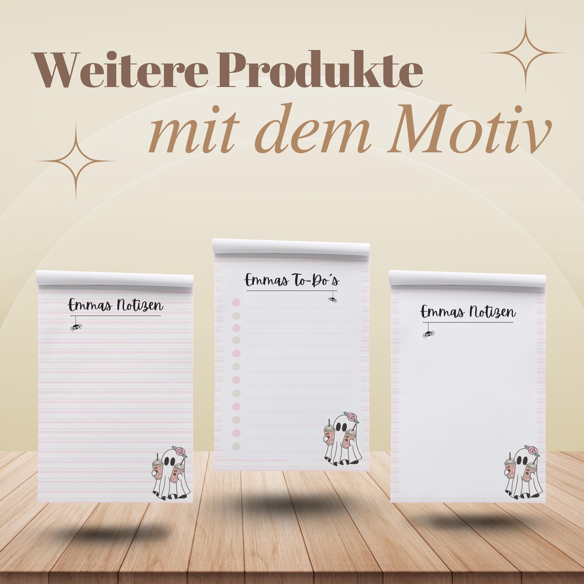 Tagesplaner Summerween A5 Notizblock personalisierbar mit Namen To Do Liste Notizblock für Studenten Schreibblock Bürobedarf Geschenk