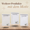 Tagesplaner Bootanica A5 Notizblock personalisierbar mit Namen To Do Liste Notizblock für Studenten Schreibblock Bürobedarf Geschenk Schüler