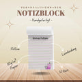 Notizblock Erdbeere Notizblock personalisierbar mit Namen To-Do Liste Notizblock für Studenten Bürobedarf Geschenk Schüler