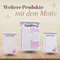 Notizblock Erdbeere Notizblock personalisierbar mit Namen To-Do Liste Notizblock für Studenten Bürobedarf Geschenk Schüler