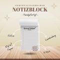 Notizblock Bücher Notizblock personalisierbar mit Namen To-Do Liste Notizblock für Studenten Bürobedarf Geschenk Kollegin