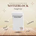 Notizblock Blumen Notizblock personalisierbar mit Namen To-Do Liste Notizblock für Studenten Bürobedarf Geschenk Kollegin