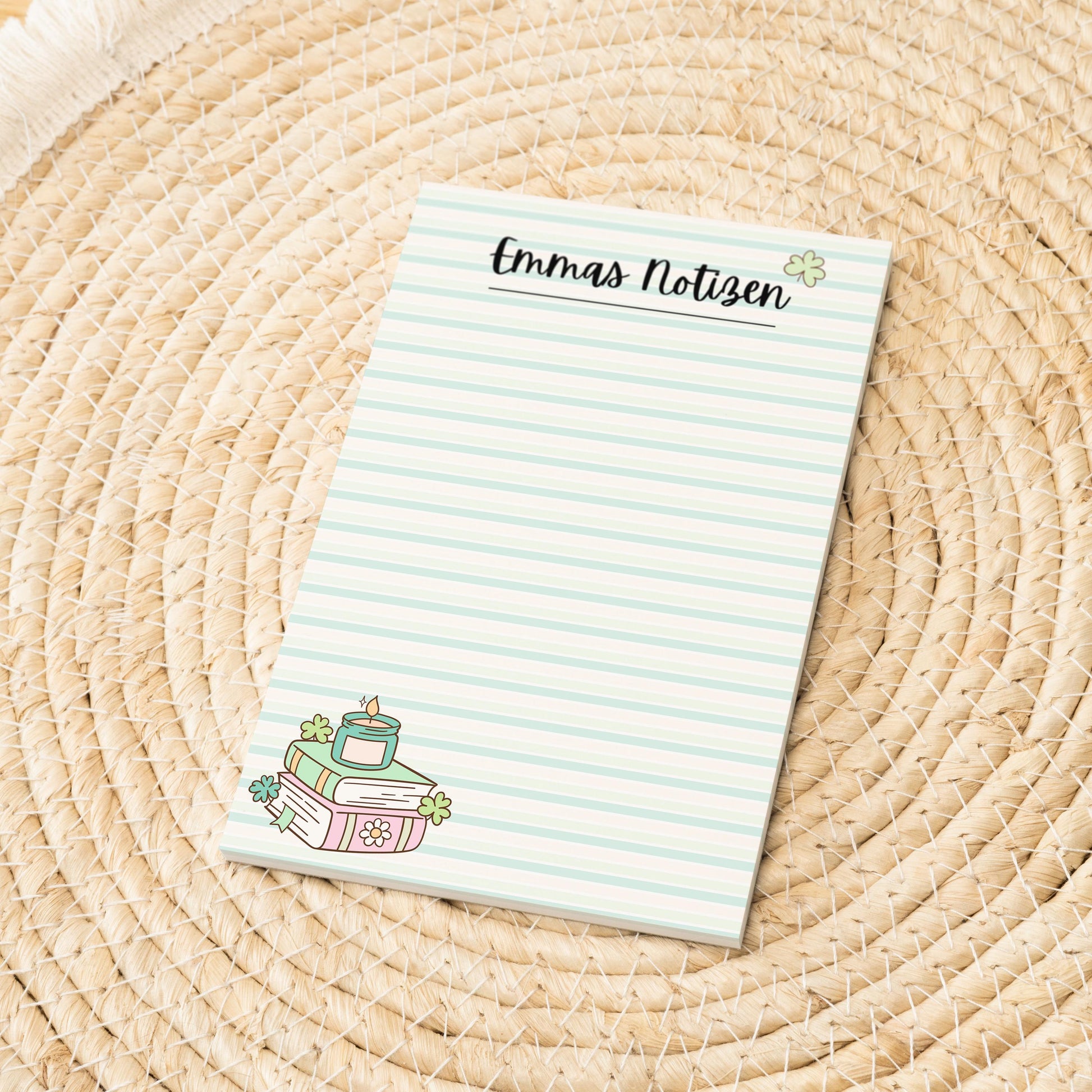 Notizblock Bücher Notizblock personalisierbar mit Namen To-Do Liste Notizblock für Studenten Bürobedarf Geschenk Kollegin