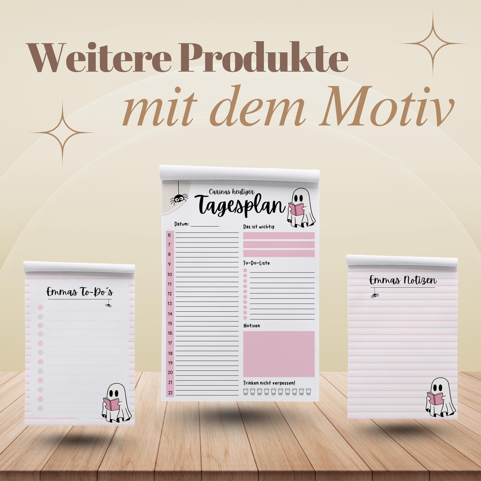 Notizblock Summerween Notizblock personalisierbar mit Namen To-Do Liste Notizblock für Studenten Bürobedarf Geschenk Kollege