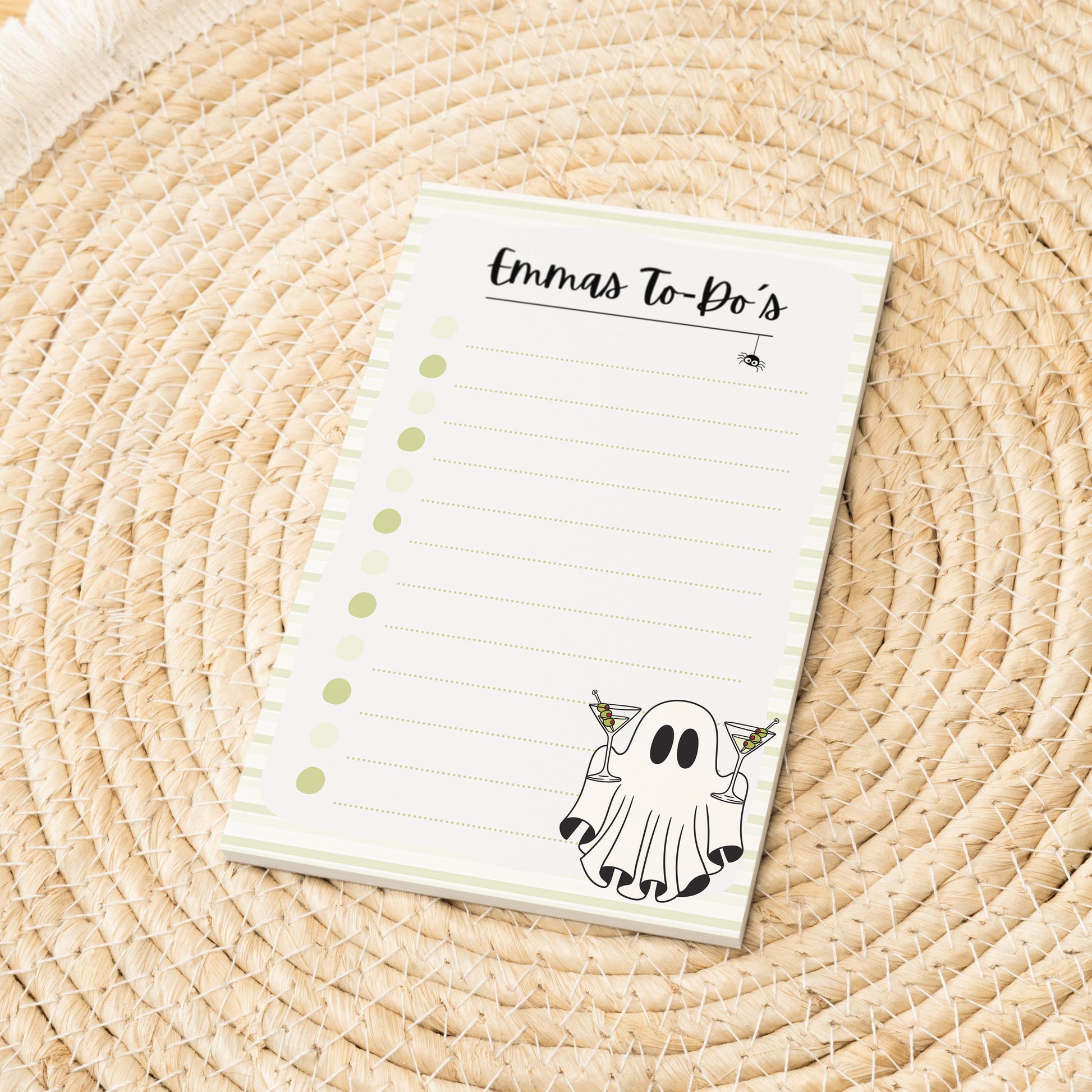 Notizblock Summerween Notizblock personalisierbar mit Namen To-Do Liste Notizblock für Studenten Bürobedarf Geschenk Kollegin