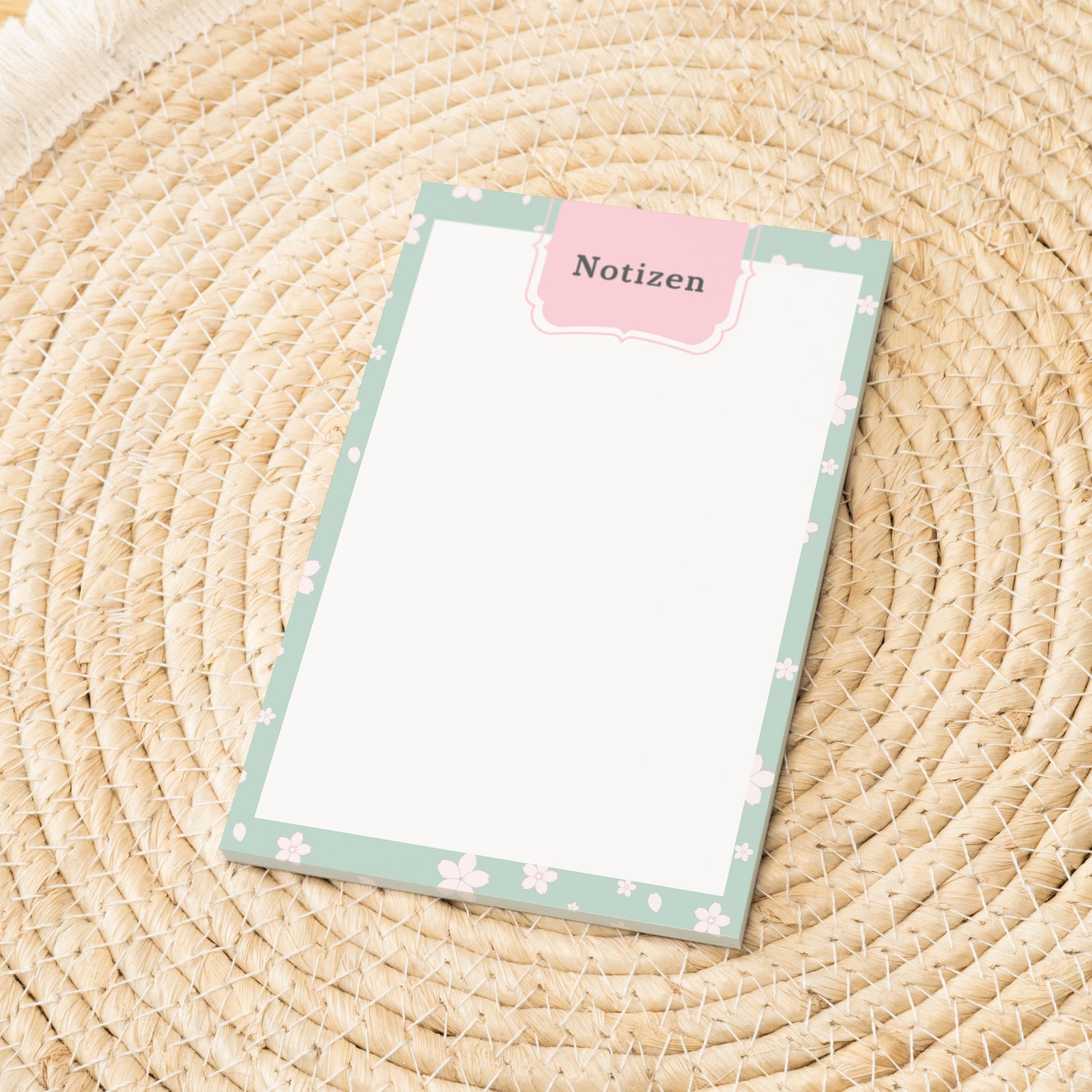 Notizblock Blumen Notizblock personalisierbar mit Namen To-Do Liste Notizblock für Studenten Bürobedarf Geschenk Kollegin