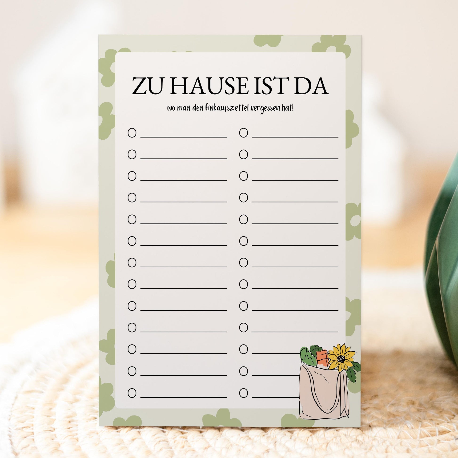 Notizblock Einkaufsliste Notizblock personalisierbar mit Namen Einkaufen Liste Notizblock für Essenplanung Küchenbedarf Liste Einkaufen