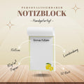Notizblock Zitrone Notizblock personalisierbar mit Namen To-Do Liste Notizblock für Studenten Bürobedarf Geschenk Kollegin