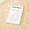 Notizblock Floral Notizblock personalisierbar mit Namen To-Do Liste Notizblock für Studenten Bürobedarf Geschenk Kollegin