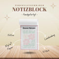 Notizblock Floral Notizblock personalisierbar mit Namen To-Do Liste Notizblock für Studenten Bürobedarf Geschenk Kollegin