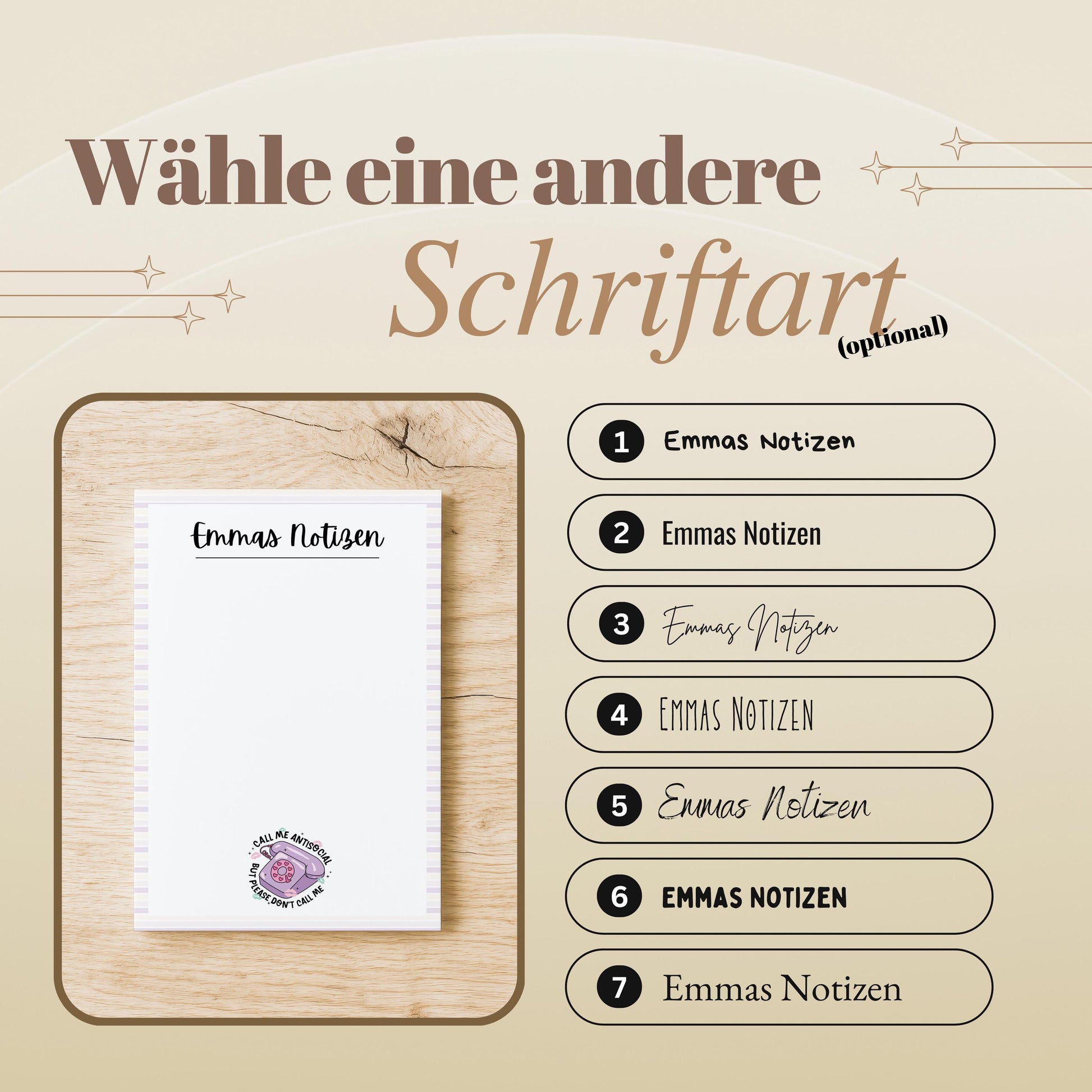 Notizblock Anxiety Notizblock personalisierbar mit Namen To-Do Liste Notizblock für Studenten Bürobedarf Geschenk Kollegin