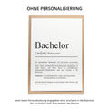 Bachelor Definition Karte personalisierbar mit Namen Abschluss Karte Bachelor Geschenk zum Abschluss Geschenk Bachelor Postkarte Definition