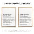 Erzieherin Definition Karte personalisierbar mit Namen Beruf Grußkarte Erzieherin Geschenk Geburtstag Erzieherin Postkarte Definition