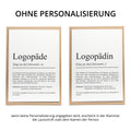 Logopäde Definition Karte personalisierbar mit Namen Beruf Grußkarte Logopäde Geschenk Geburtstag Logopäde Postkarte Definition