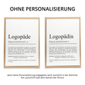 Logopädin Definition Karte personalisierbar mit Namen Beruf Grußkarte Logopädin Geschenk Geburtstag Logopädin Postkarte Definition