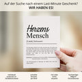 Herzensmensch Definition Karte personalisierbar mit Namen Herzensmensch Grußkarte Geschenk Herzensmensch Postkarte Definition Herzensmensch