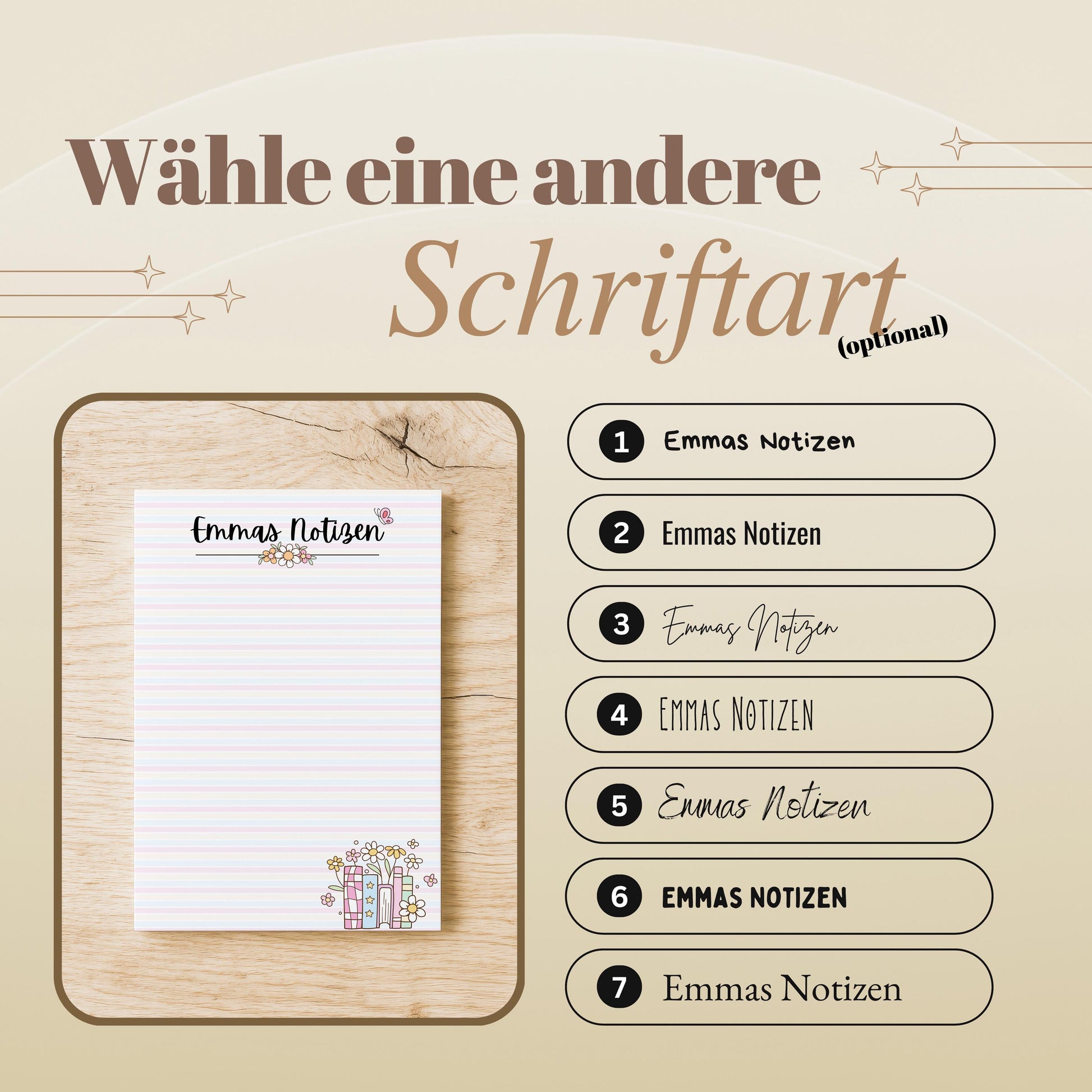 Notizblock Bücher Notizblock personalisierbar mit Namen To-Do Liste Notizblock für Studenten Bürobedarf Geschenk Kollegin