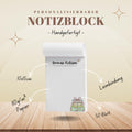 Notizblock Bücher Notizblock personalisierbar mit Namen To-Do Liste Notizblock für Studenten Bürobedarf Geschenk Kollegin