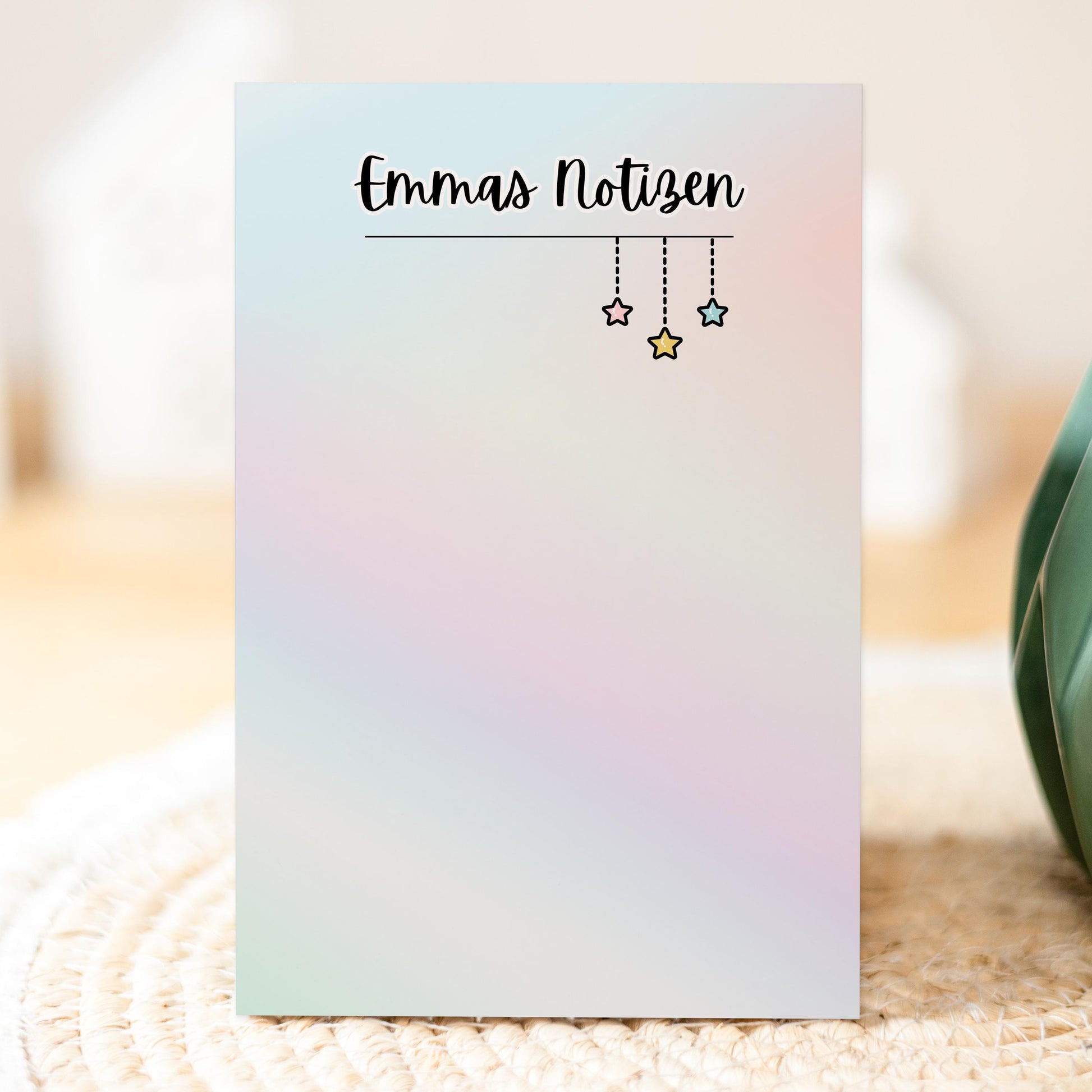 Notizblock Sterne Notizblock personalisierbar mit Namen To-Do Liste Notizblock für Studenten Bürobedarf Geschenk Kollege