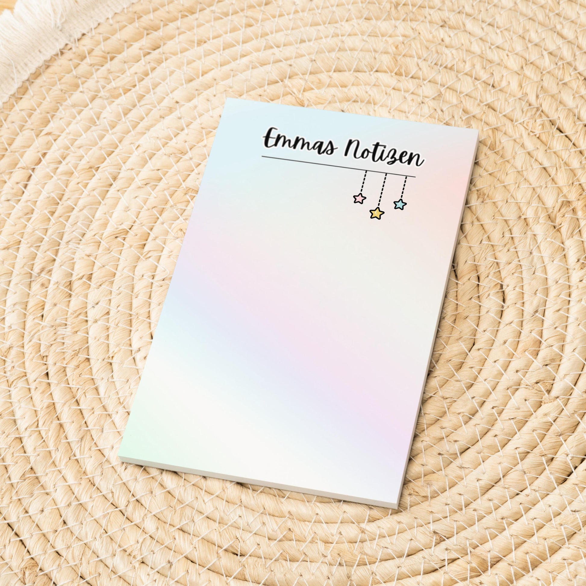 Notizblock Sterne Notizblock personalisierbar mit Namen To-Do Liste Notizblock für Studenten Bürobedarf Geschenk Kollege