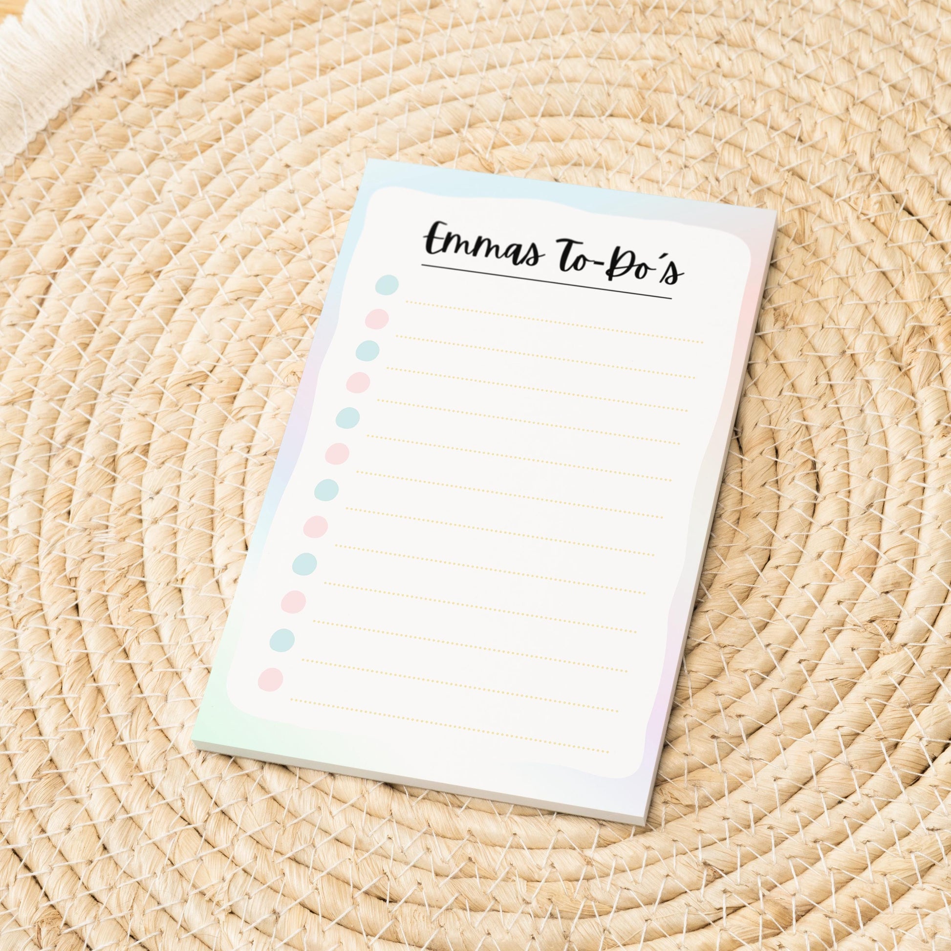 Notizblock Sterne Notizblock personalisierbar mit Namen To-Do Liste Notizblock für Studenten Bürobedarf Geschenk Kollege