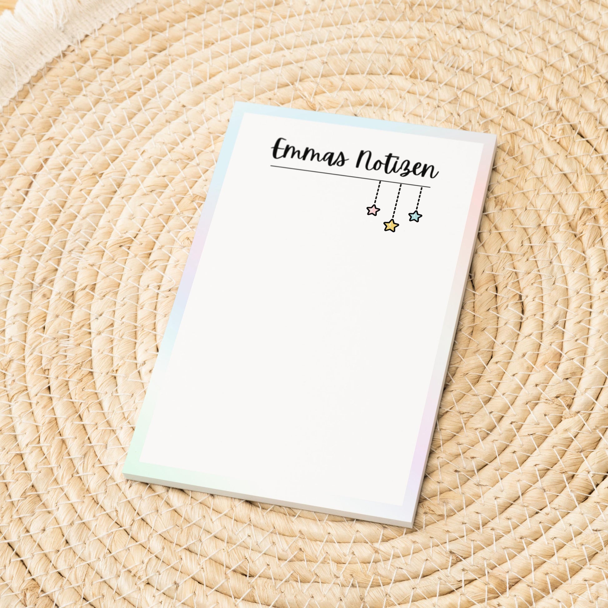 Notizblock Sterne Notizblock personalisierbar mit Namen To-Do Liste Notizblock für Studenten Bürobedarf Geschenk Kollege