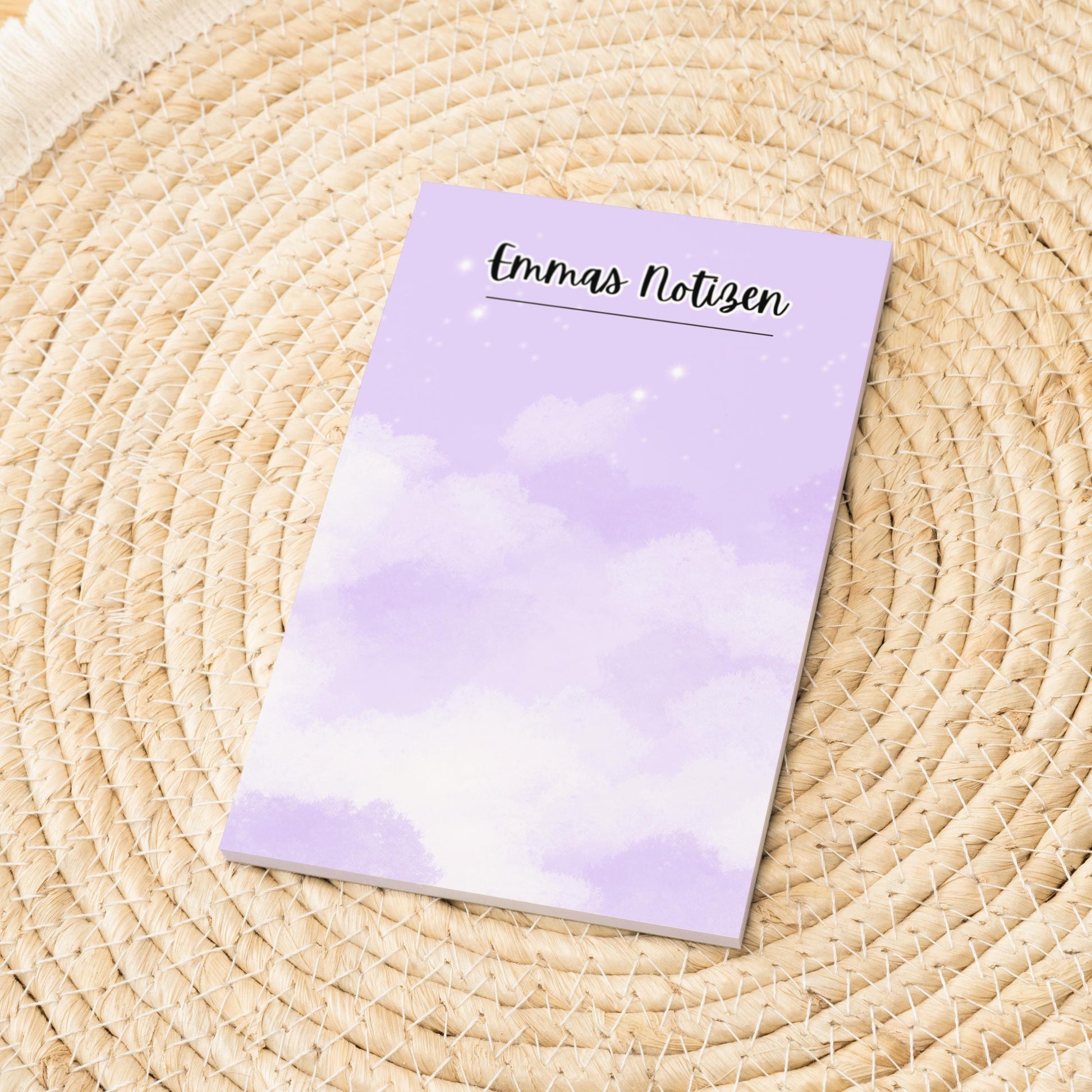 Notizblock Wolken Notizblock personalisierbar mit Namen To-Do Liste Notizblock für Studenten Bürobedarf Geschenk Kollege