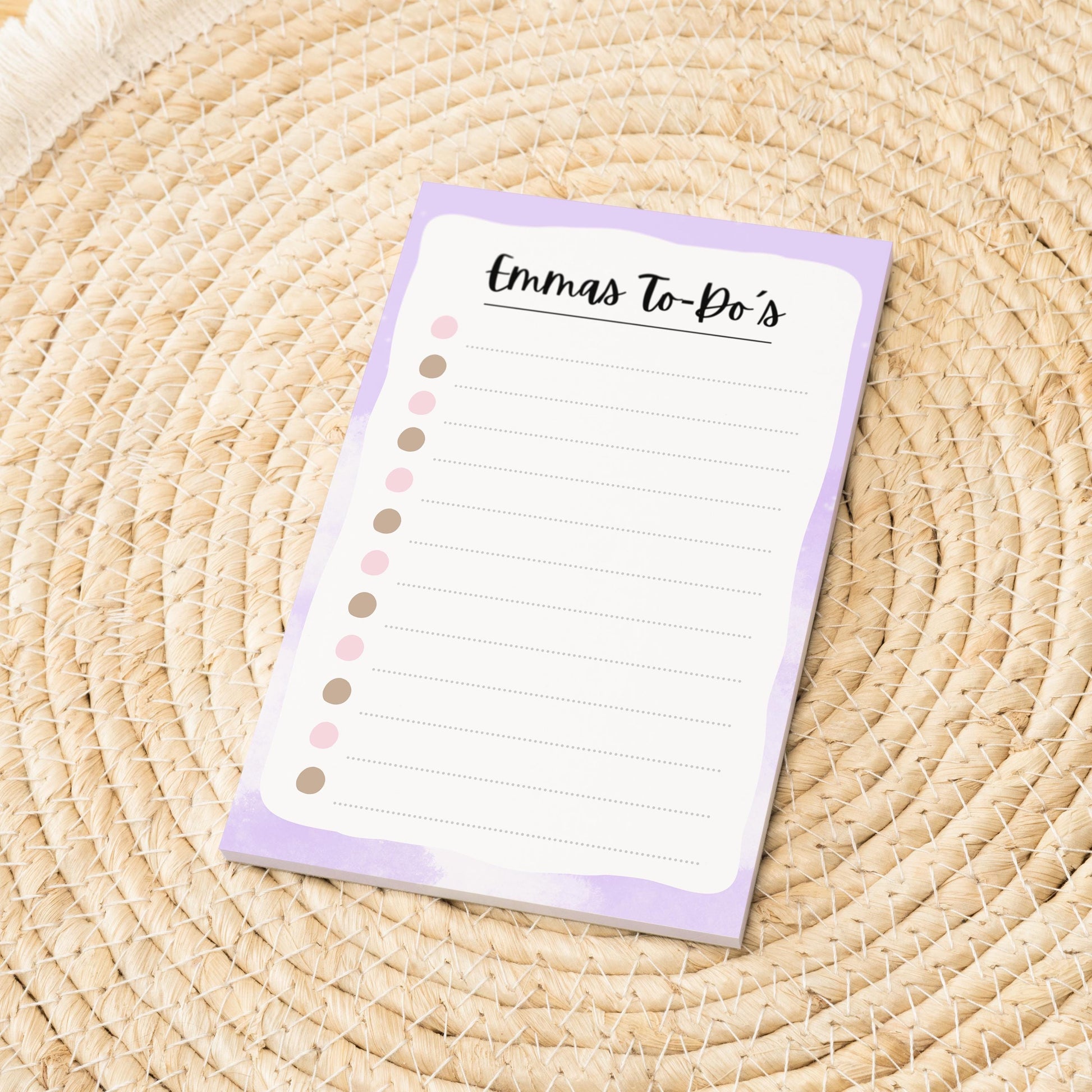 Notizblock Wolken Notizblock personalisierbar mit Namen To-Do Liste Notizblock für Studenten Bürobedarf Geschenk Kollege