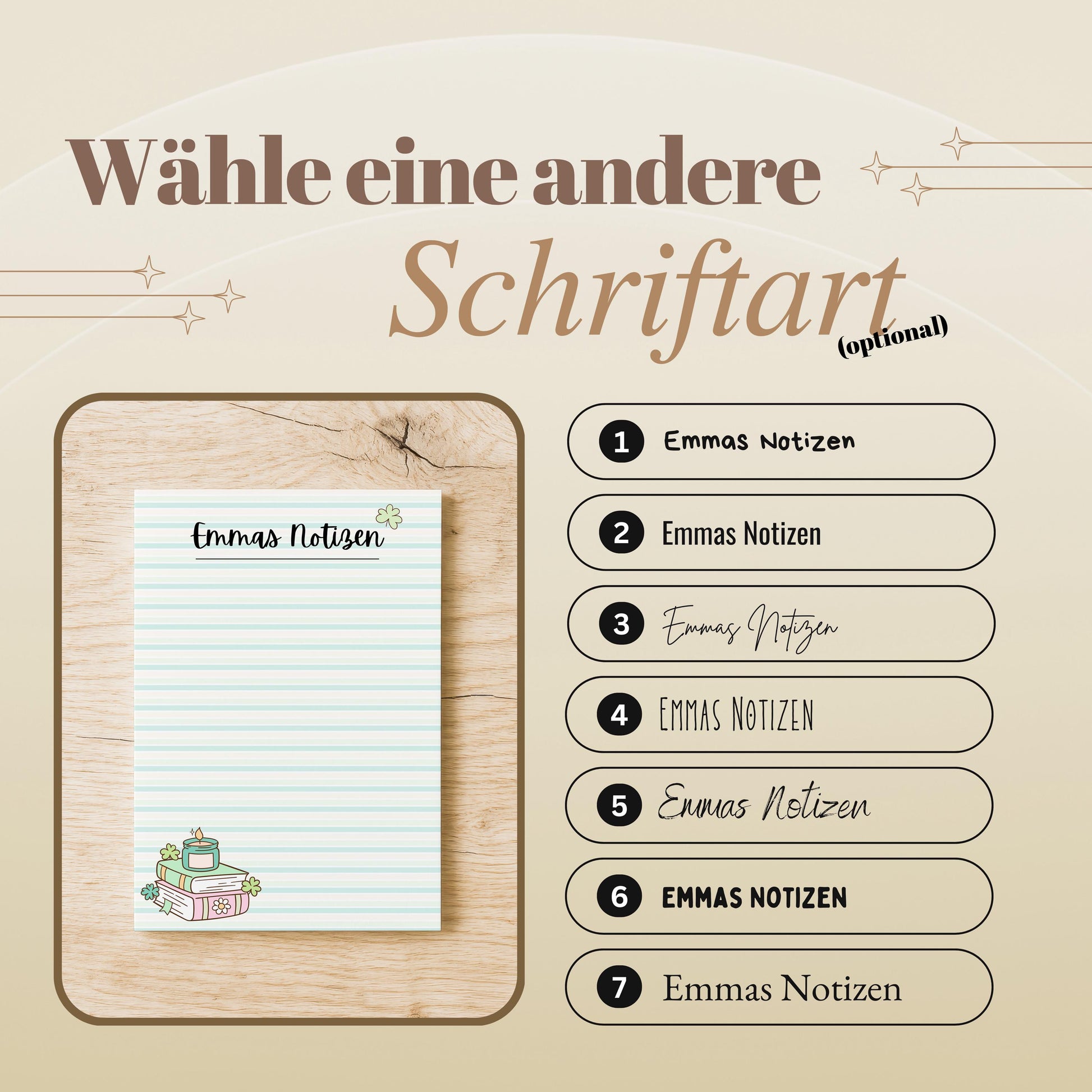 Notizblock Bücher Notizblock personalisierbar mit Namen To-Do Liste Notizblock für Studenten Bürobedarf Geschenk Kollegin