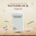 Notizblock Bücher Notizblock personalisierbar mit Namen To-Do Liste Notizblock für Studenten Bürobedarf Geschenk Kollegin