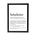 Schulleiter Definition Poster personalisierbar mit Namen Beruf Poster Schulleiter Geschenk Einzug Geburtstag Geschenk Schulleiter