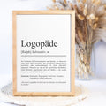 Logopädin Definition Poster personalisierbar mit Namen Beruf Poster Logopädin Geschenk Einzug Geburtstag Geschenk Logopädin Poster Beruf