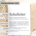 Schulleiter Definition Karte personalisierbar mit Namen Beruf Postkarte Schulleiter Geschenk Geburtstag Schulleiter Postkarte Definition