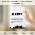 Frankfurt Stadt Poster Definition personalisierbar Städte Poster Wandkunst Poster Wohnung Geschenk Einzug Umzug Heimatstadt Poster
