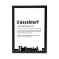 Düsseldorf Stadt Poster Definition personalisierbar Städte Poster Wandkunst Poster Wohnung Geschenk Einzug Umzug Heimatstadt Poster