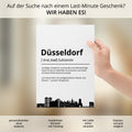 Düsseldorf Stadt Poster Definition personalisierbar Städte Poster Wandkunst Poster Wohnung Geschenk Einzug Umzug Heimatstadt Poster