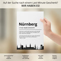 Nürnberg Stadt Poster Definition personalisierbar Städte Poster Wandkunst Poster Wohnung Geschenk Einzug Umzug Heimatstadt Poster