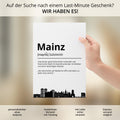 Mainz Stadt Poster Definition personalisierbar Städte Poster Wandkunst Poster Wohnung Geschenk Einzug Umzug Heimatstadt Poster